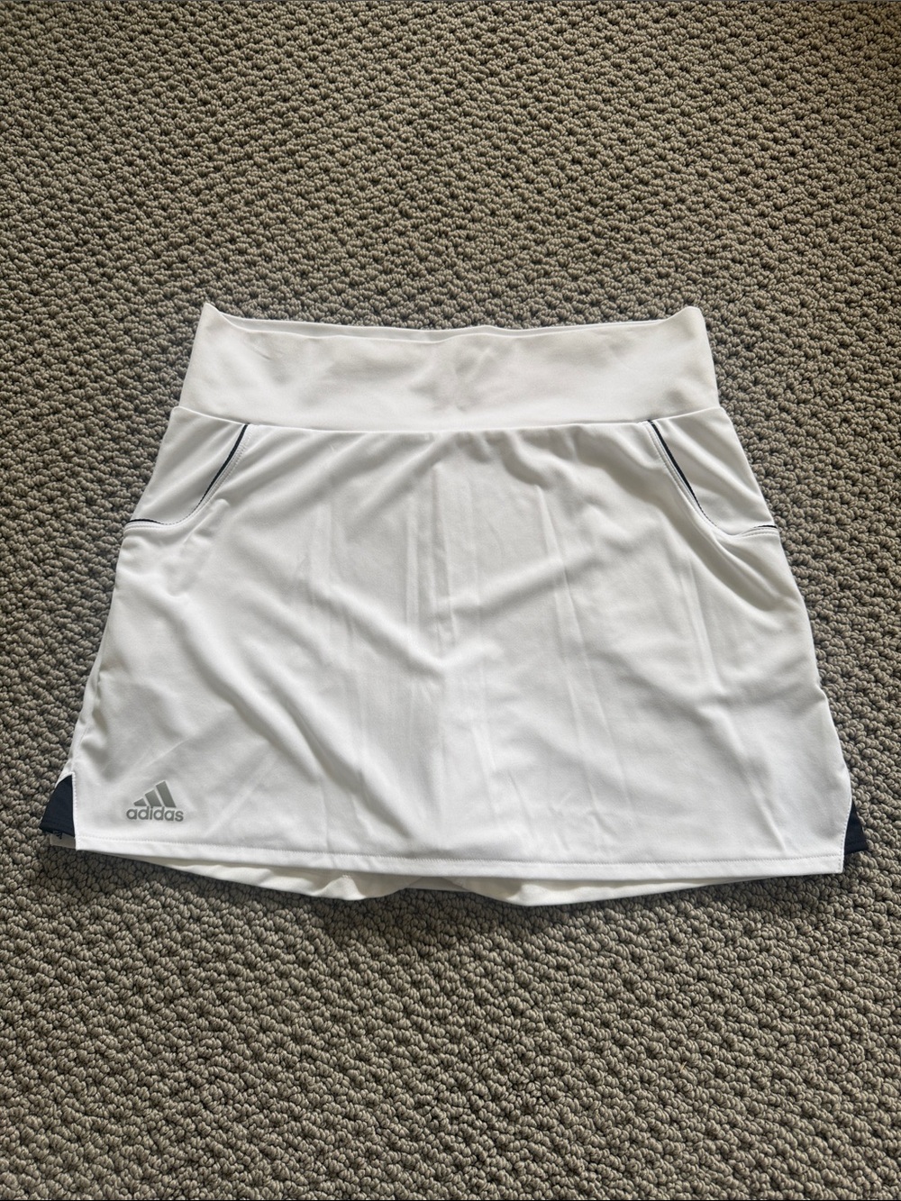 adidas White Skort with Subtle Black Accents- 14/15Y (fits women’s small)